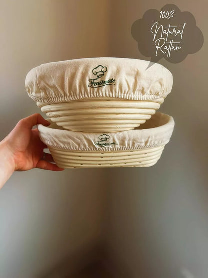 FeastMate™ Sourdough Starter Kit – Complete Bread Proofing & Baking Set with Banneton Baskets & Essential Tools