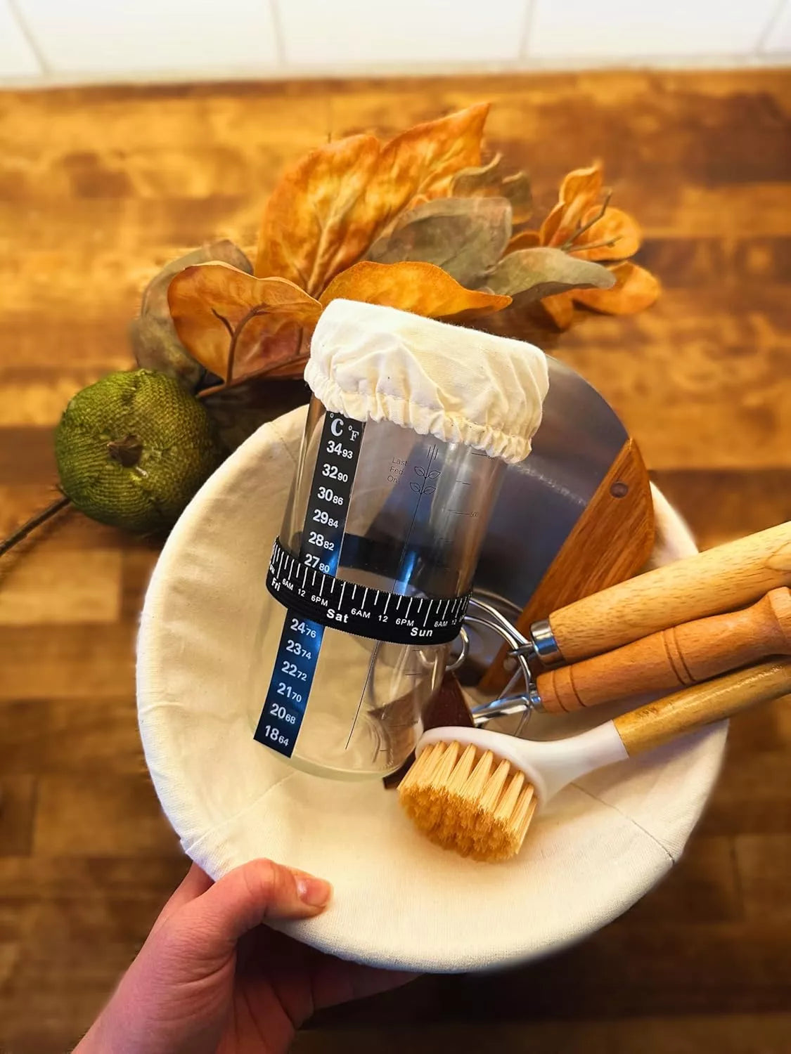 FeastMate™ Sourdough Starter Kit – Complete Bread Proofing & Baking Set with Banneton Baskets & Essential Tools